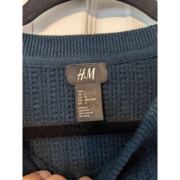 3/$20! H&M Mens Cable Knit Sweater - Picture 8 of 9